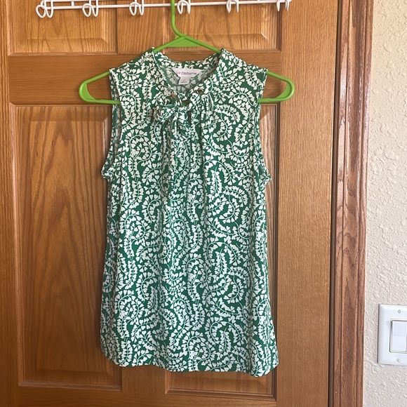 Emerald Green Pantsuit; Maurices 3/4 blazer & capris, Liz Claiborne tank, all XS - Picture 6 of 10